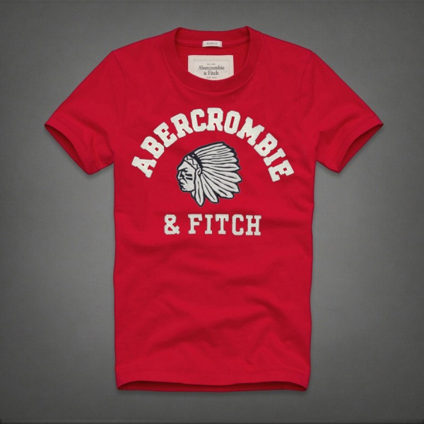 Abercrombie Fitch Hombres De Cuello Redondo Corto Remera AF5310
